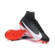 Nike Mercurial Superfly V FG Homme Crampons Football Noir Blanc
