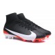 Nike Mercurial Superfly V FG Homme Crampons Football Noir Blanc