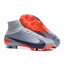 Nike Mercurial Superfly 5 FG ACC Chaussures de Foot Gris Noir