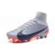 Nike Mercurial Superfly 5 FG ACC Chaussures de Foot Gris Noir