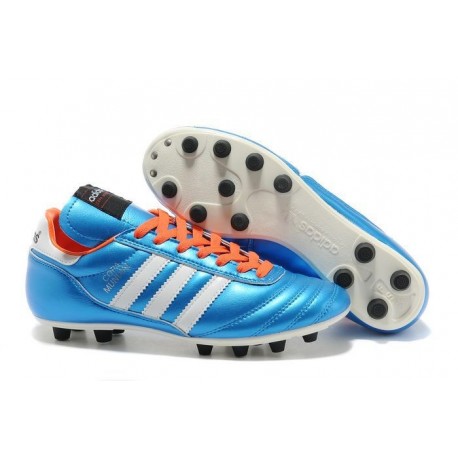 Chaussures de Football adidas Copa Mundial FG Cuir de Kangourou Bleu