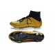 Nouvelle Ronaldo Chaussure Foot Nike Mercurial Superfly FG Or Noir