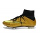 Nouvelle Ronaldo Chaussure Foot Nike Mercurial Superfly FG Or Noir