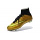 Nouvelle Ronaldo Chaussure Foot Nike Mercurial Superfly FG Or Noir