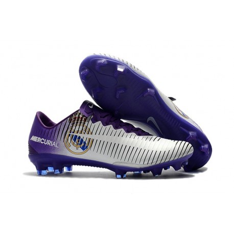 Nike Crampon de Foot Mercurial Vapor 11 FG Real Madrid Blanc Violet