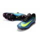 Nike Crampon de Foot Mercurial Vapor 11 FG ACC Bleu Blanc