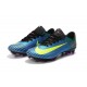 Nike Crampon de Foot Mercurial Vapor 11 FG ACC Bleu Blanc