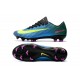 Nike Crampon de Foot Mercurial Vapor 11 FG ACC Bleu Blanc