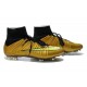 Nouvelle Ronaldo Chaussure Foot Nike Mercurial Superfly FG Or Noir