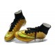 Nouvelle Ronaldo Chaussure Foot Nike Mercurial Superfly FG Or Noir