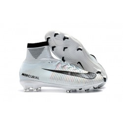 Nike Ronaldo Mercurial Superfly 5 CR7 FG ACC Chaussures de Foot Blanc Noir