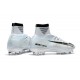 Nike Ronaldo Mercurial Superfly 5 CR7 FG ACC Chaussures de Foot Blanc Noir