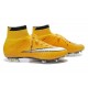 Nike Crampon Moulé Nouveaux Mercurial Superfly Iv FG Laser Orange Blanc