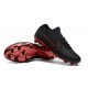 Nike Mercurial Vapor Flyknit Ultra FG Chaussures - Noir Rouge