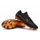 Nike Mercurial Vapor Flyknit Ultra FG Chaussures - Noir Or