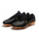 Nike Mercurial Vapor Flyknit Ultra FG Chaussures - Noir Or