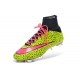 Nouvelle Ronaldo Chaussure Foot Nike Mercurial Superfly FG Safari Jaune Rose