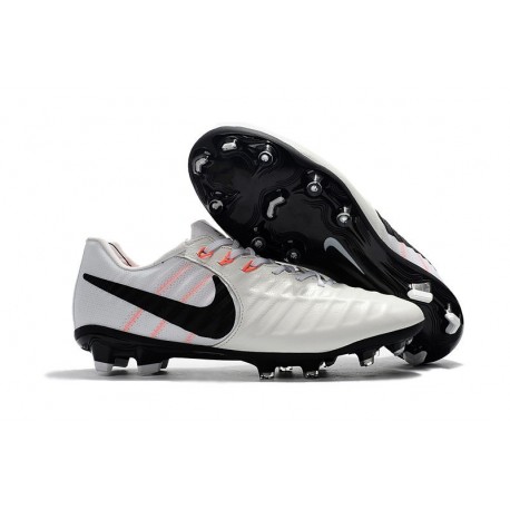 Chaussure Football Nouvelles Nike Tiempo Legend VII FG - Blanc Noir