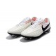 Chaussure Football Nouvelles Nike Tiempo Legend VII FG - Blanc Noir