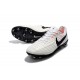 Chaussure Football Nouvelles Nike Tiempo Legend VII FG - Blanc Noir