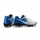 Nike Crampons de Foot Homme Tiempo Legend 7 FG - Blanc Bleu