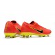 Nike Mercurial Vapor Flyknit Ultra FG Chaussures - Rouge Jaune