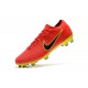 Nike Mercurial Vapor Flyknit Ultra FG Chaussures - Rouge Jaune