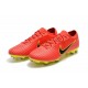 Nike Mercurial Vapor Flyknit Ultra FG Chaussures - Rouge Jaune