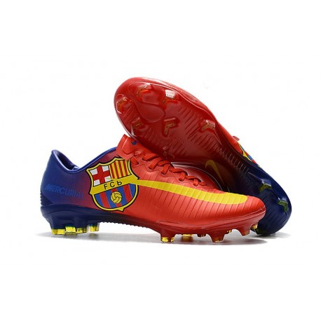 Nike Mercurial Vapor 11 FG Chaussures de Football - Barcelona Rouge