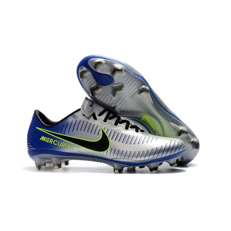 Nike Mercurial Vapor 11 FG Chaussures de Football - Argent Noir
