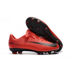 Nike Mercurial Vapor 11 FG Chaussures de Football - Rouge Noir