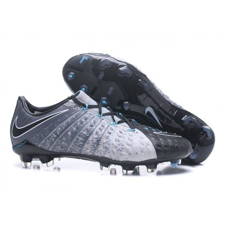 Crampons Football Nouvel Nike Hypervenom Phantom III FG Gris Noir