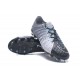 Crampons Football Nouvel Nike Hypervenom Phantom III FG Gris Noir