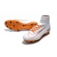 Crampons Football Nouveaux Nike Mercurial Superfly V FG - Blanc Orange