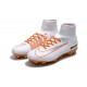 Crampons Football Nouveaux Nike Mercurial Superfly V FG - Blanc Orange