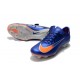 Nike Mercurial Vapor 11 FG Chaussures de Football - Bleu Orange