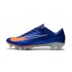 Nike Mercurial Vapor 11 FG Chaussures de Football - Bleu Orange