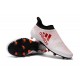 adidas Crampons de Football X17+ Purespeed FG - Blanc Rouge