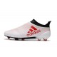 adidas Crampons de Football X17+ Purespeed FG - Blanc Rouge