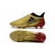adidas Crampons de Football X17+ Purespeed FG - Or Rouge