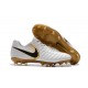 Nike Crampons de Foot Homme Tiempo Legend 7 FG - Blanc Or