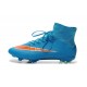 Nike Crampon Moulé Nouveaux Mercurial Superfly Iv FG Bleu Orange