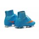 Nike Crampon Moulé Nouveaux Mercurial Superfly Iv FG Bleu Orange