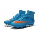 Nike Crampon Moulé Nouveaux Mercurial Superfly Iv FG Bleu Orange