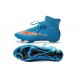 Nike Crampon Moulé Nouveaux Mercurial Superfly Iv FG Bleu Orange