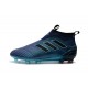 Crampons de Foot Nouvel adidas Ace17+ Purecontrol FG Bleu Noir