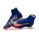 Crampons Football Nouveaux Nike Mercurial Superfly V FG - Bleu Orange