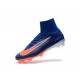 Crampons Football Nouveaux Nike Mercurial Superfly V FG - Bleu Orange