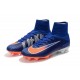 Crampons Football Nouveaux Nike Mercurial Superfly V FG - Bleu Orange