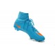 Nike Crampon Moulé Nouveaux Mercurial Superfly Iv FG Bleu Orange